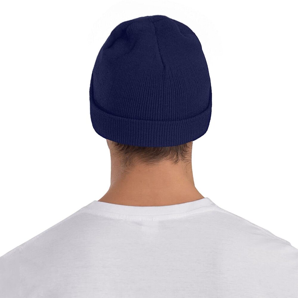 6067 Thin White Line EMS Paramedic American Flag Stretchy Knit Beanie Hat - Picture 7 of 7